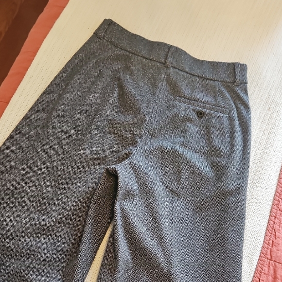 Gray Women's Herringbone Pants - Picture 3 of 5